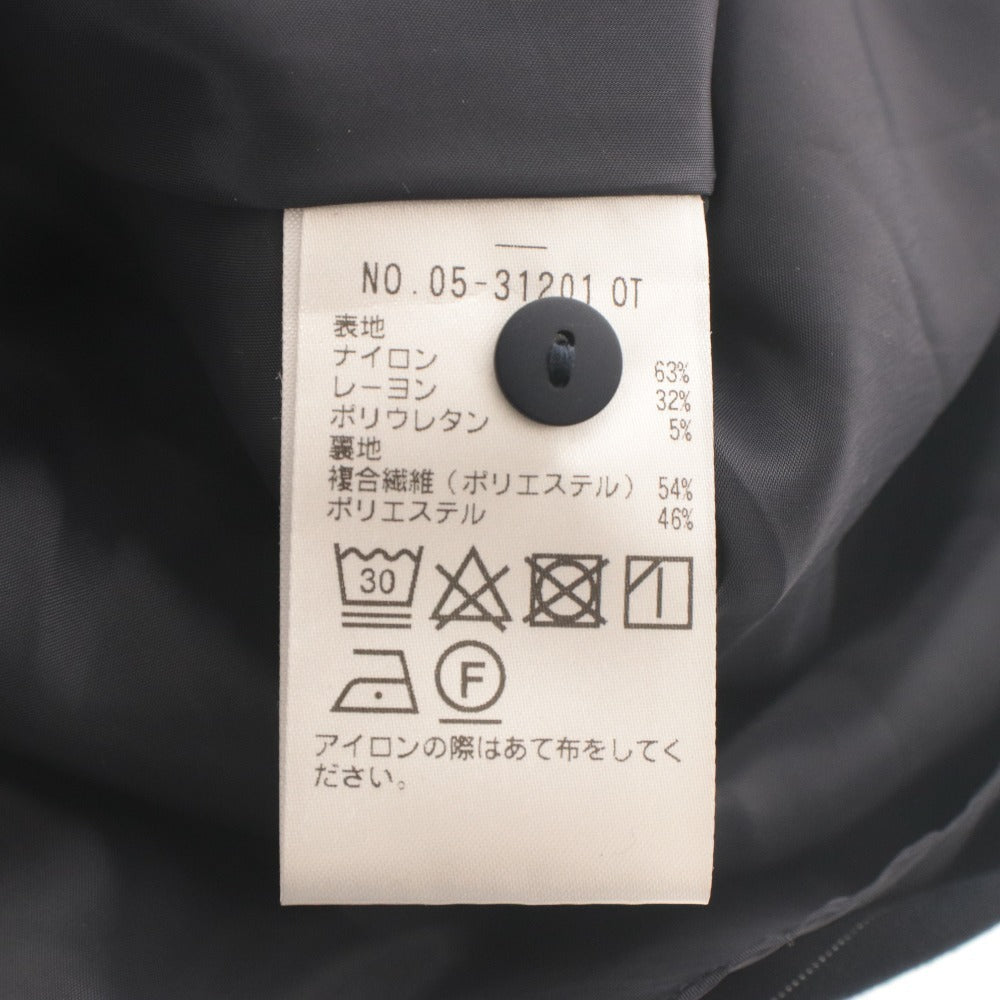 ■ ICHIE STRAWBERRY FIELDS フレアワンピース ロング丈 半袖 トップス ピンストライプ リボン レディース 実寸M〜L相当 ネイビー 未使用