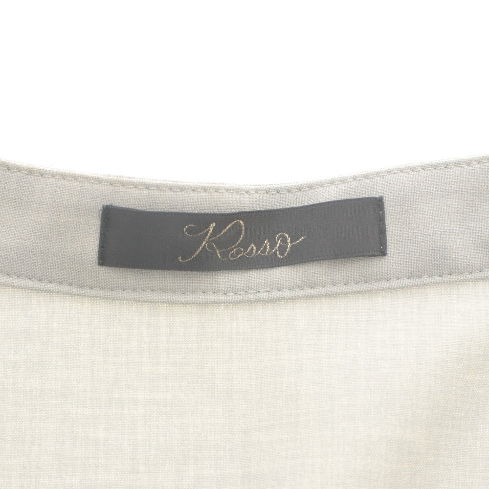 ■ URBAN RESEARCH ROSSO ウォッシャブルシャツワンピース ロング ノースリーブ トップス アウター レディース フリー カーキグレー系