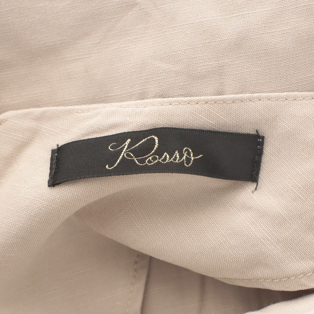 ■ URBAN RESEARCH ROSSO ロングワンピース ノースリーブ トップス ウエストギャザー レディース フリー ライトベージュ 未使用(訳アリ)