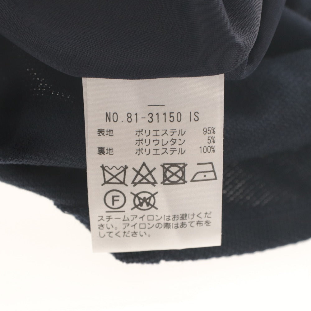 ■ ICHIE STRAWBERRY-FIELDS ロングワンピース 七分袖 トップス ウエスト紐ベルト 日本製 レディース 実寸S～M相当 ネイビー 未使用