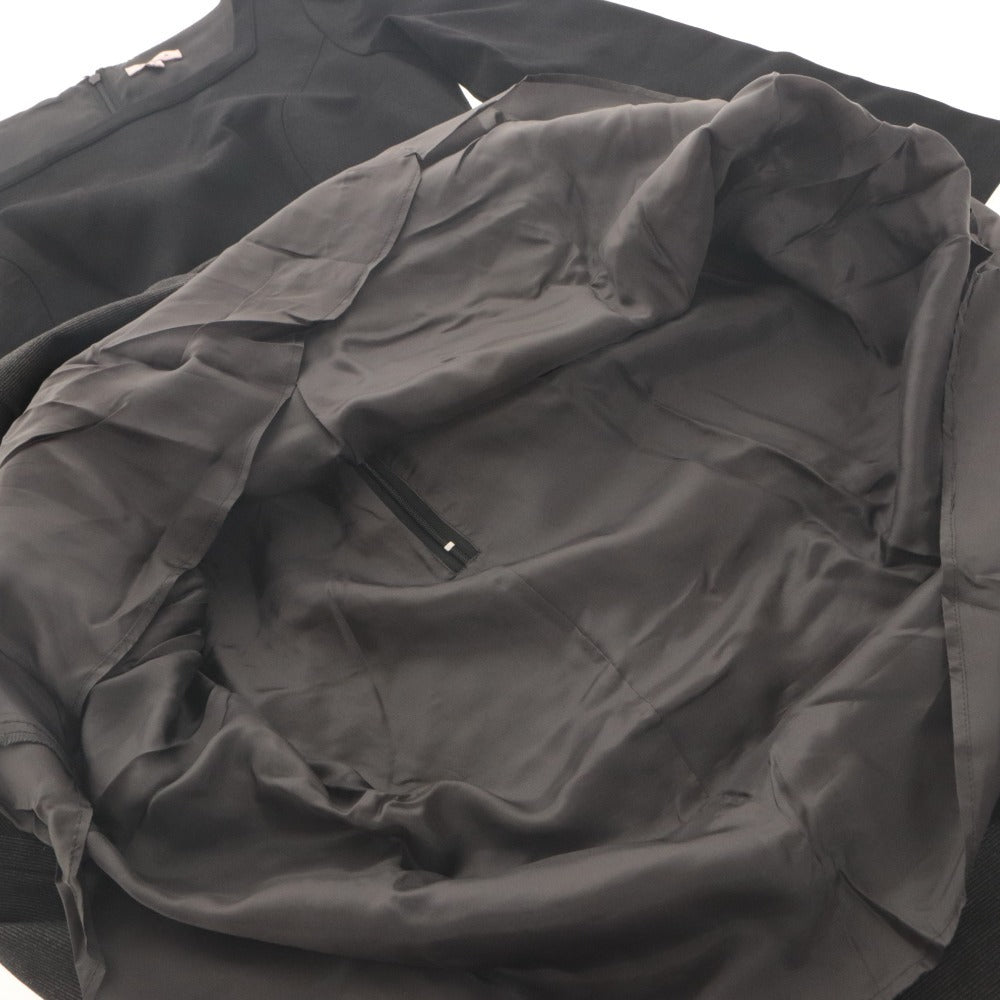 ■ TOCCA トッカ バイカラーワンピース ひざ丈 長袖 トップス LUMINOUS ルミナスドレス オンワード樫山 レディース 4 (L相当) 黒 グレー