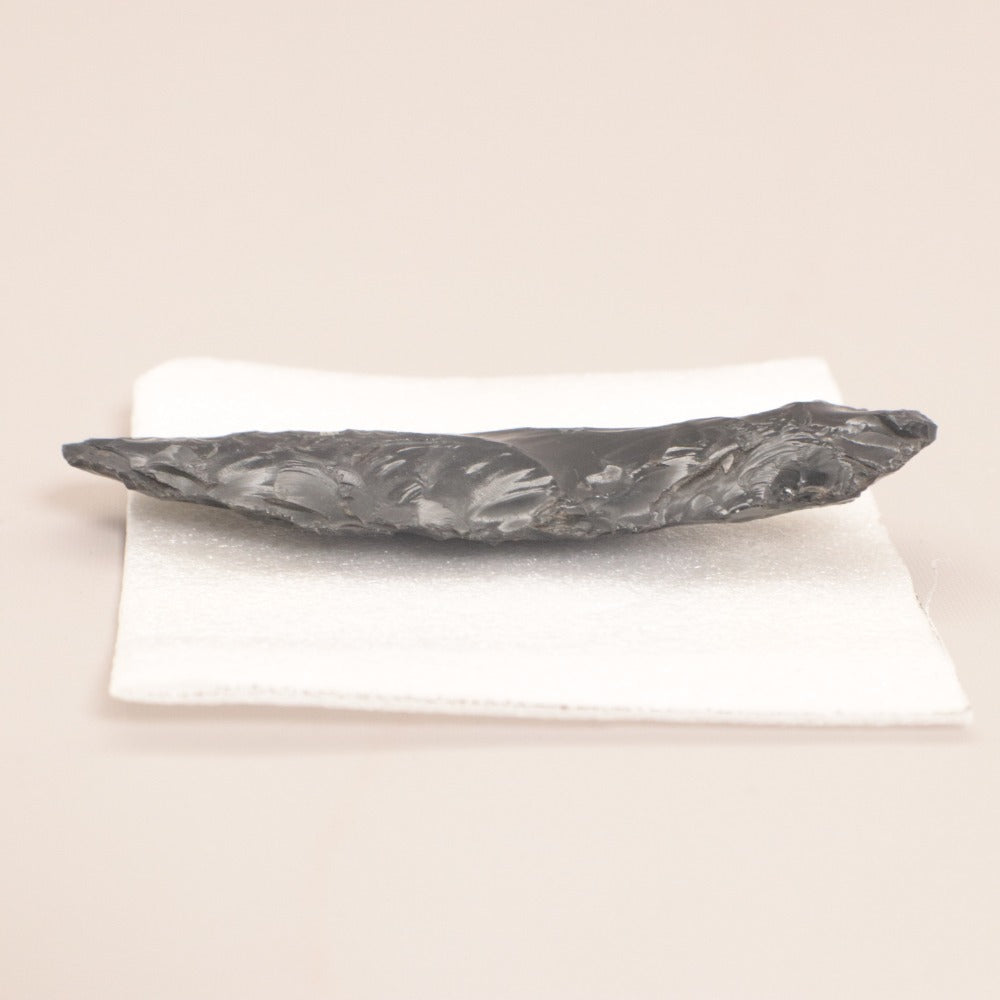 ■ Obsidian Arrowhead Arrow Tip Projectile Bow Arrowhead Implement Paleolithic Jomon Yayoi Periods Weight 24g Overall Length 9.1cm