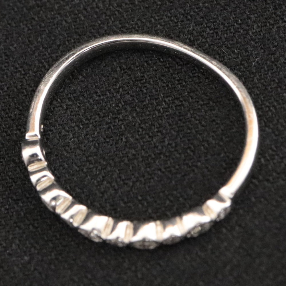 ■ ヴァンドーム青山 指輪 リング アクセサリー Pt950 0.13 刻印 ダイヤモンド 1.9g 8号 シルバー 付属品付き