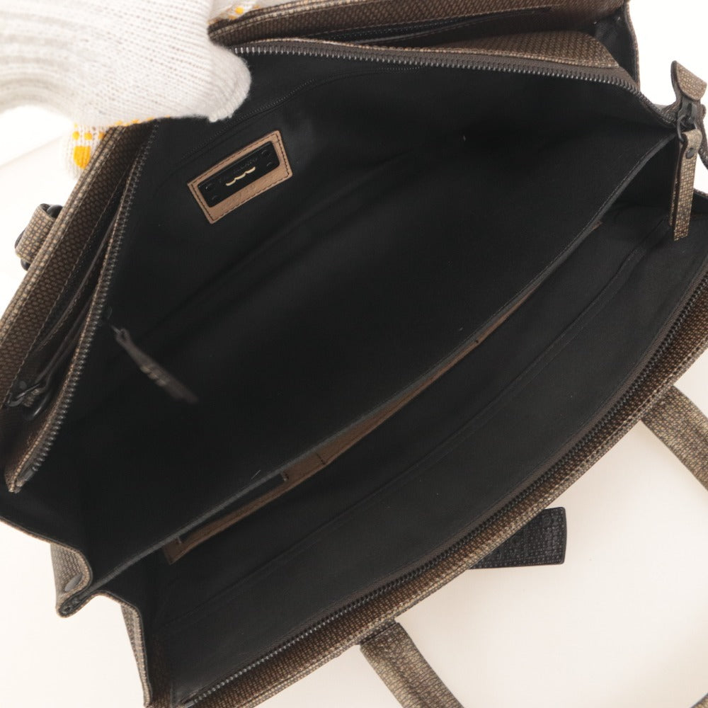 ■ ZANELLATO ブリーフケース ビジネスバッグ 鞄 3way ショルダー付き トート 236/10 11 イタリア メンズ ブラウン タグ付き 未使用(傷有)
