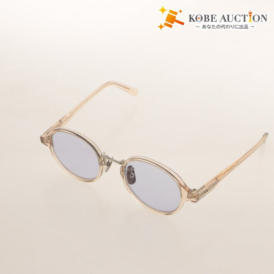 ■ BLANC.. ブラン サングラス BM008 CHAMPAGNE 46□22-145 度なし カラーレンズ ライトブルー系 UVカット メガネ メンズ シャンパン色