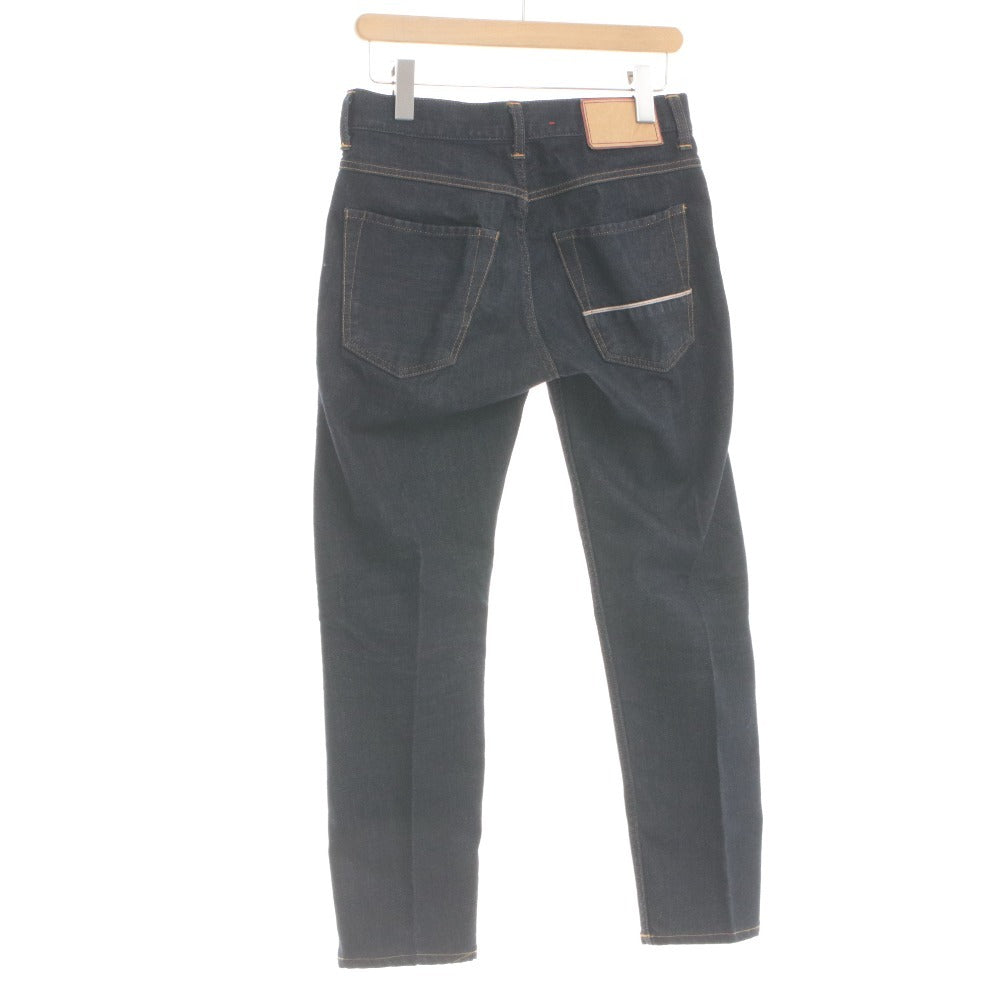 ■ Care label Denim pants, jeans, bottoms, tight 202, slim fit, made in Italy, GLAM 248, men's 29 (S equivalent), dark navy