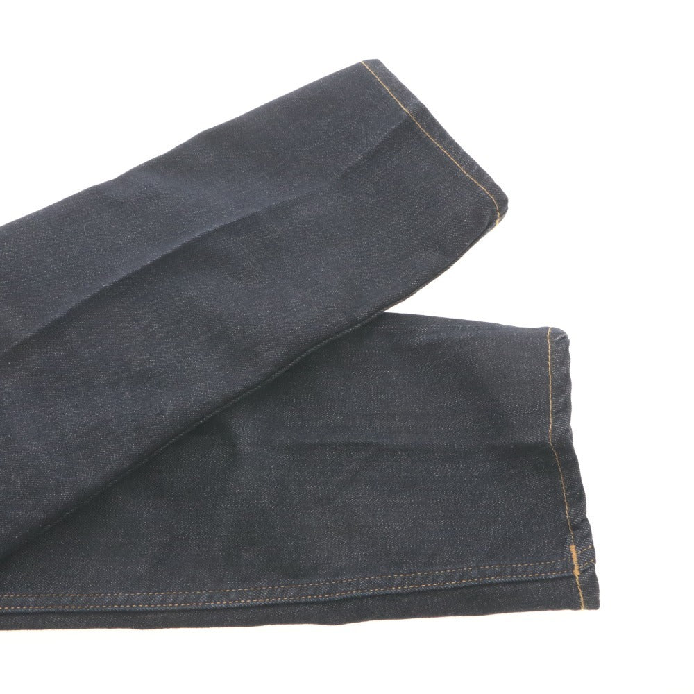 ■ Care label Denim pants, jeans, bottoms, tight 202, slim fit, made in Italy, GLAM 248, men's 29 (S equivalent), dark navy