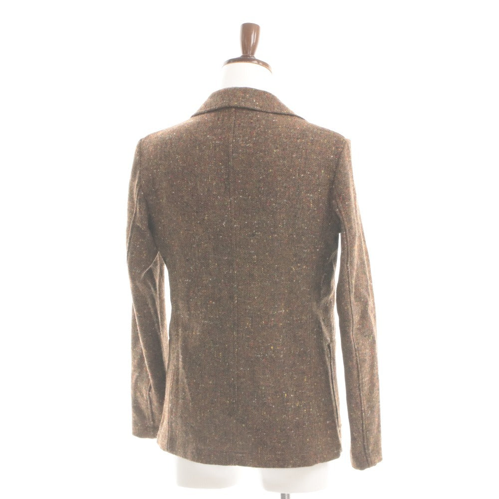 ■ altea Altea Tailored Jacket Long Sleeve Outerwear Color Nep Tweed Dot Pattern Chest Pocket Made in Italy Men's S Brown, etc.