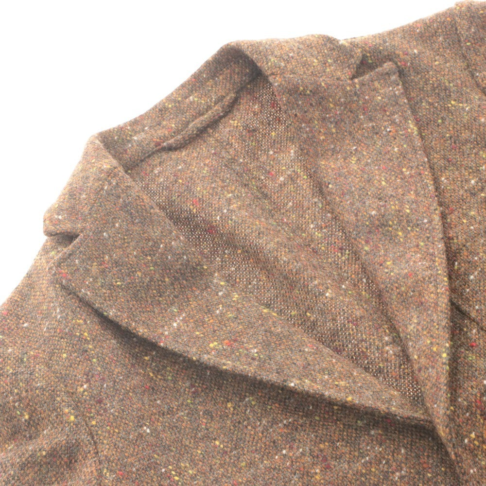 ■ altea Altea Tailored Jacket Long Sleeve Outerwear Color Nep Tweed Dot Pattern Chest Pocket Made in Italy Men's S Brown, etc.
