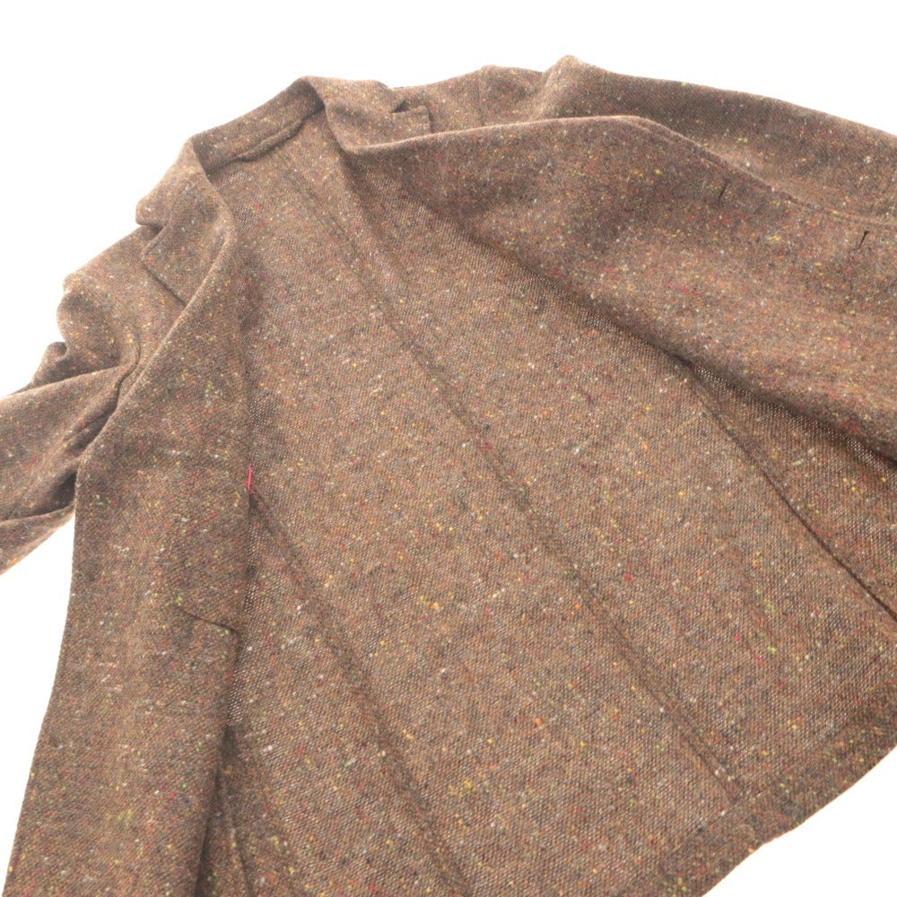 ■ altea Altea Tailored Jacket Long Sleeve Outerwear Color Nep Tweed Dot Pattern Chest Pocket Made in Italy Men's S Brown, etc.