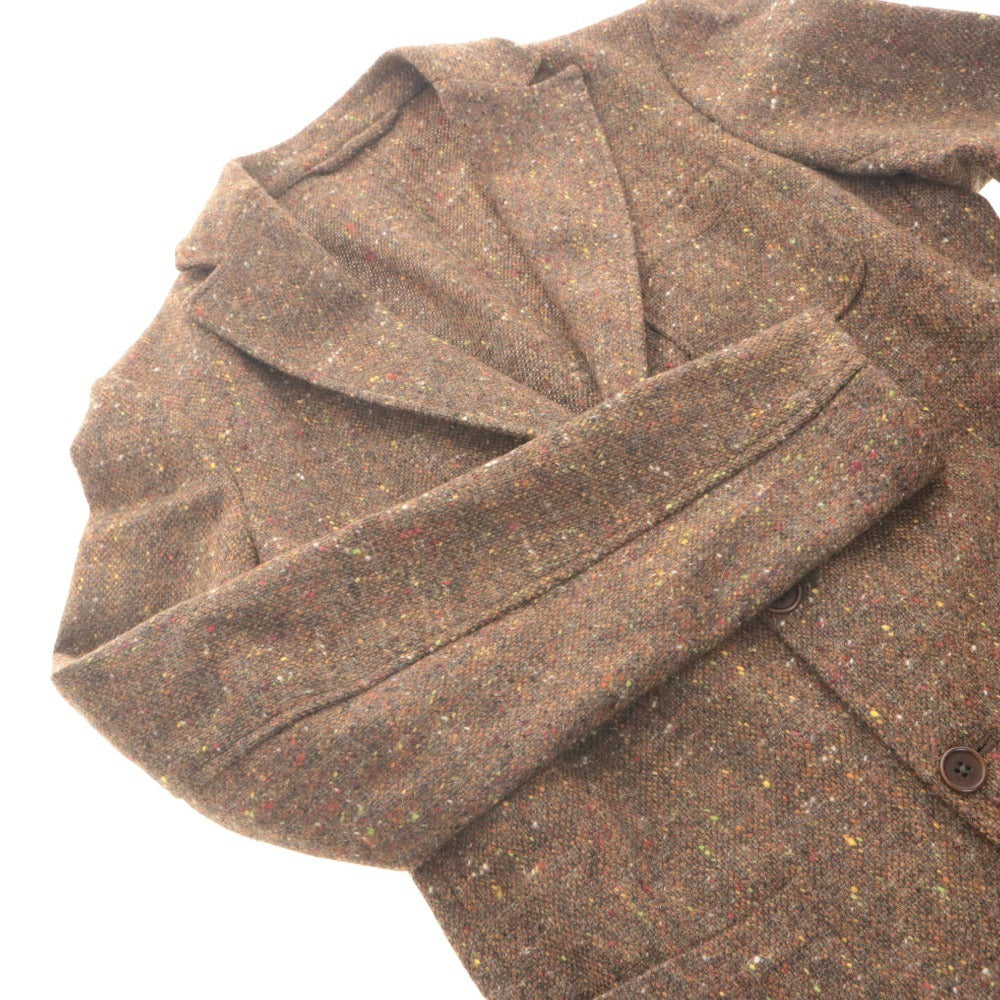 ■ altea Altea Tailored Jacket Long Sleeve Outerwear Color Nep Tweed Dot Pattern Chest Pocket Made in Italy Men's S Brown, etc.