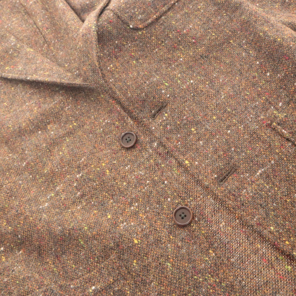 ■ altea Altea Tailored Jacket Long Sleeve Outerwear Color Nep Tweed Dot Pattern Chest Pocket Made in Italy Men's S Brown, etc.
