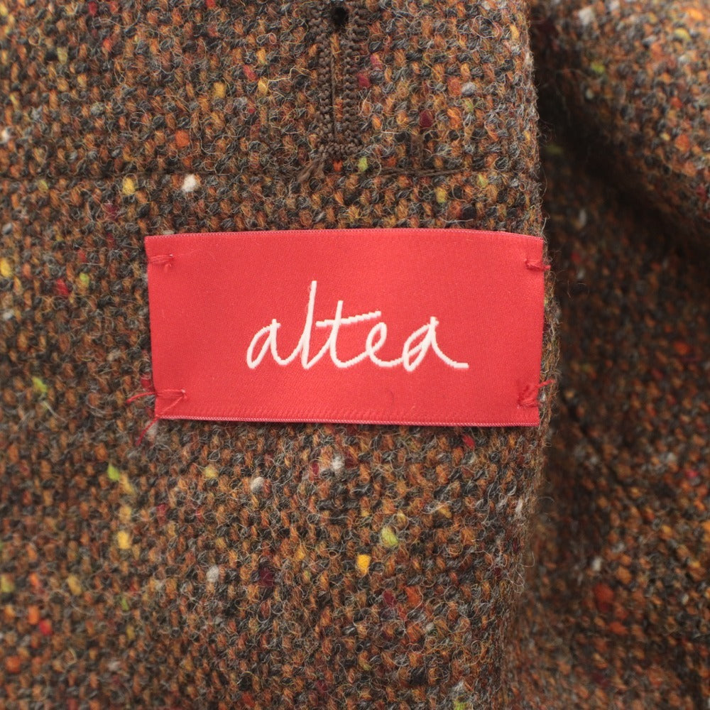 ■ altea Altea Tailored Jacket Long Sleeve Outerwear Color Nep Tweed Dot Pattern Chest Pocket Made in Italy Men's S Brown, etc.