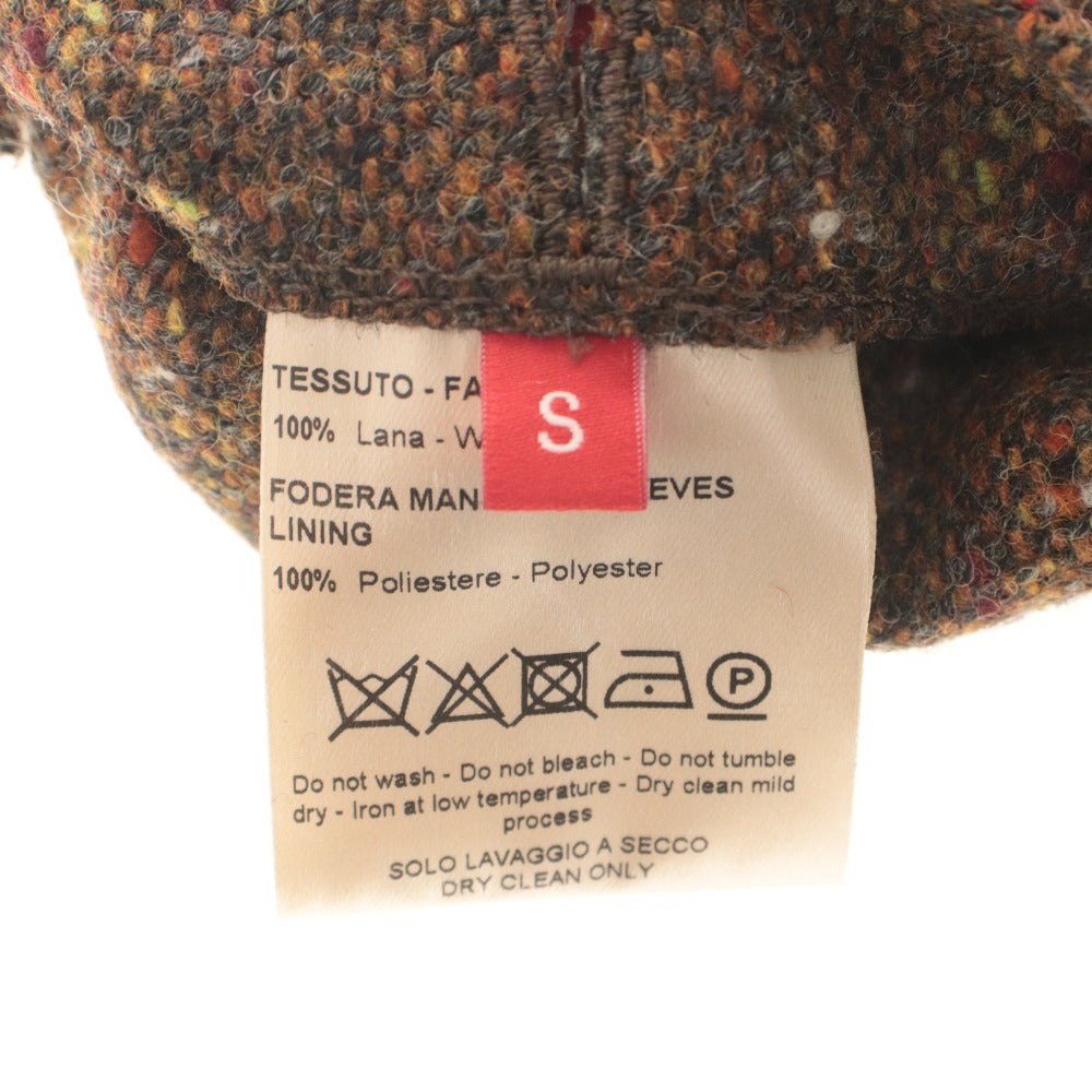 ■ altea Altea Tailored Jacket Long Sleeve Outerwear Color Nep Tweed Dot Pattern Chest Pocket Made in Italy Men's S Brown, etc.