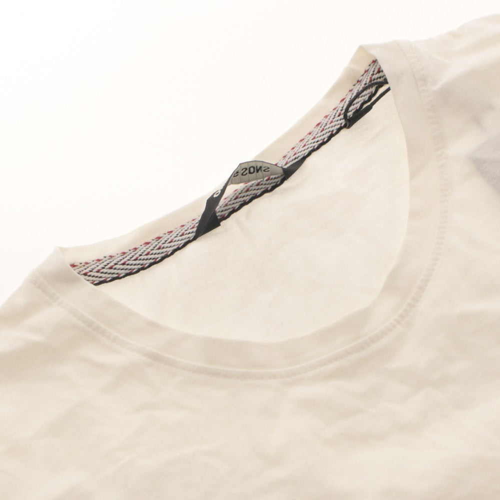 ■ ONLY & SONS Short-Sleeve T-Shirt Cut and Sew Top with Chest Pocket/All-Over Print for Men S White Bright White With tags, unused (stained)