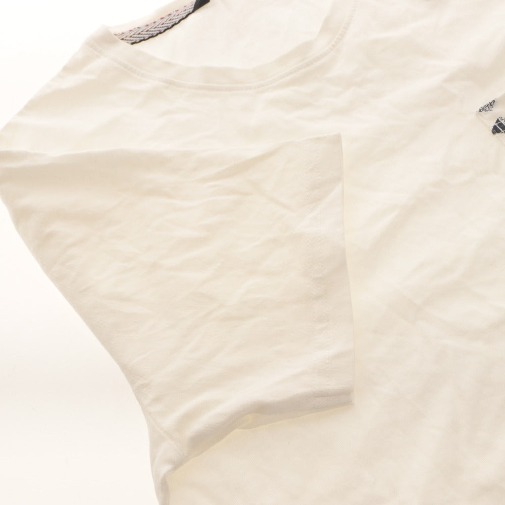 ■ ONLY & SONS Short-Sleeve T-Shirt Cut and Sew Top with Chest Pocket/All-Over Print for Men S White Bright White With tags, unused (stained)