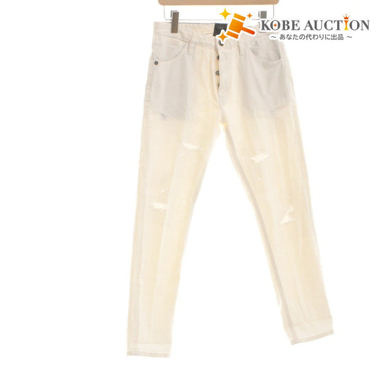 ■ PT TORINO PT05 Denim Pants Jeans Bottoms REGGAE TAPERED FIT Distressed Men's 30 (M equivalent) Ivory With tags