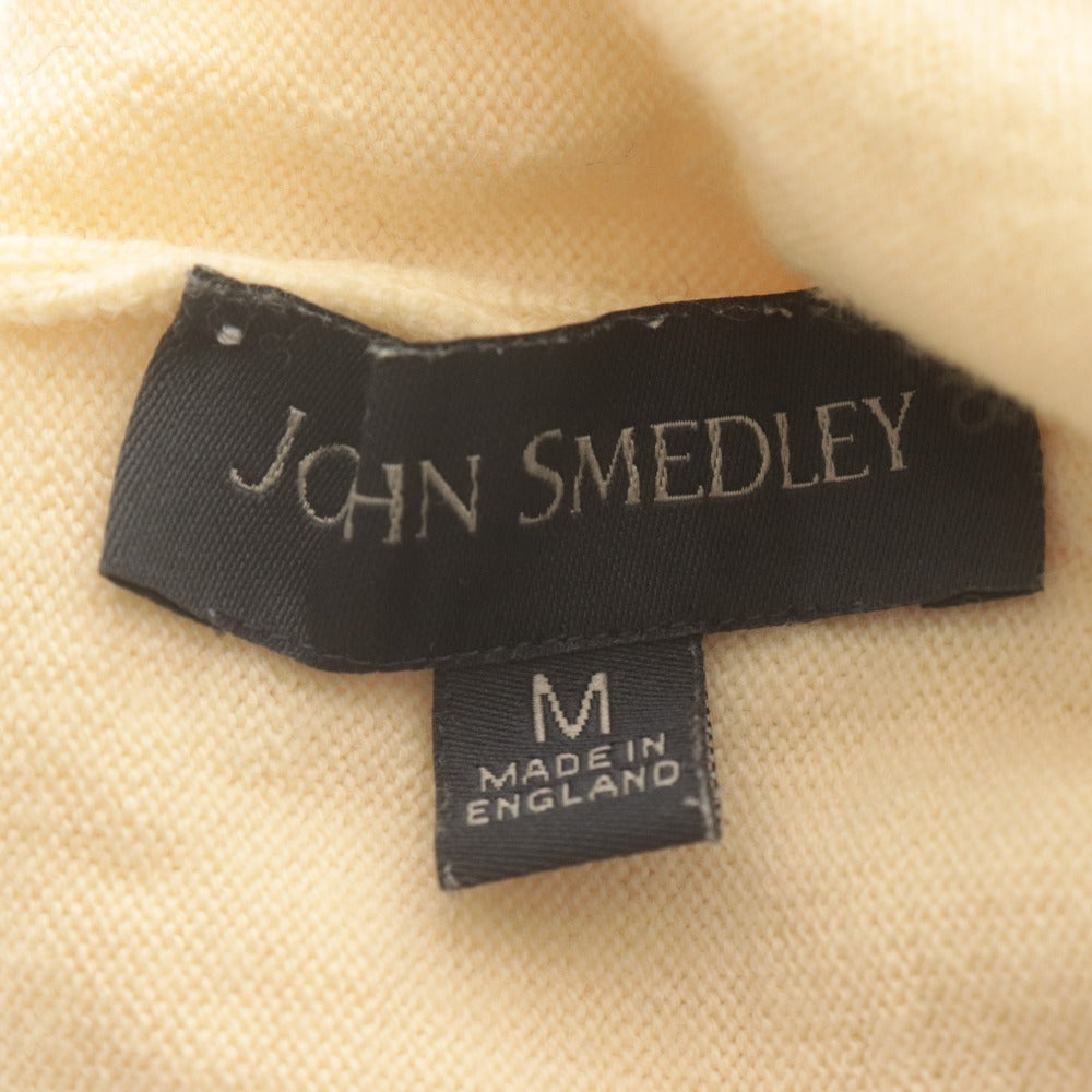 ■ JOHN SMEDLEY Sweater Long Sleeve Top Knit Turtleneck Men's M Ivory
