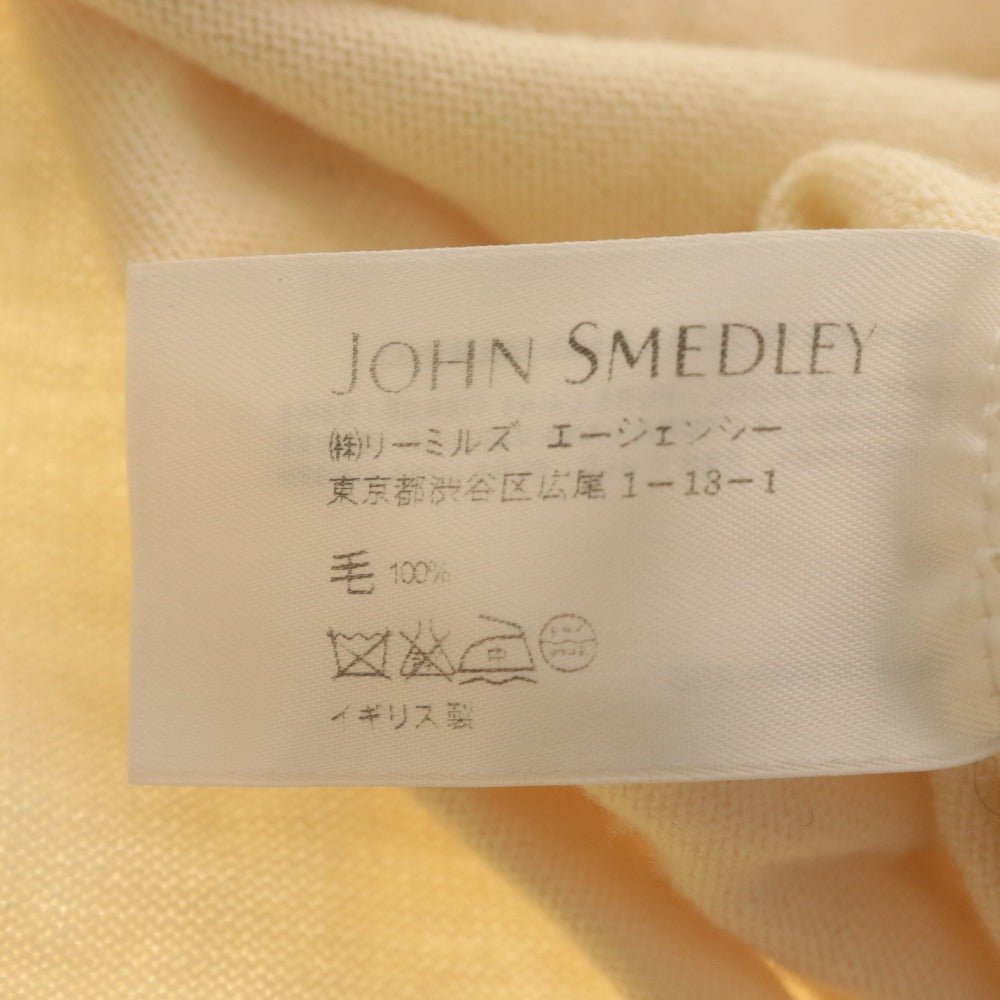 ■ JOHN SMEDLEY Sweater Long Sleeve Top Knit Turtleneck Men's M Ivory