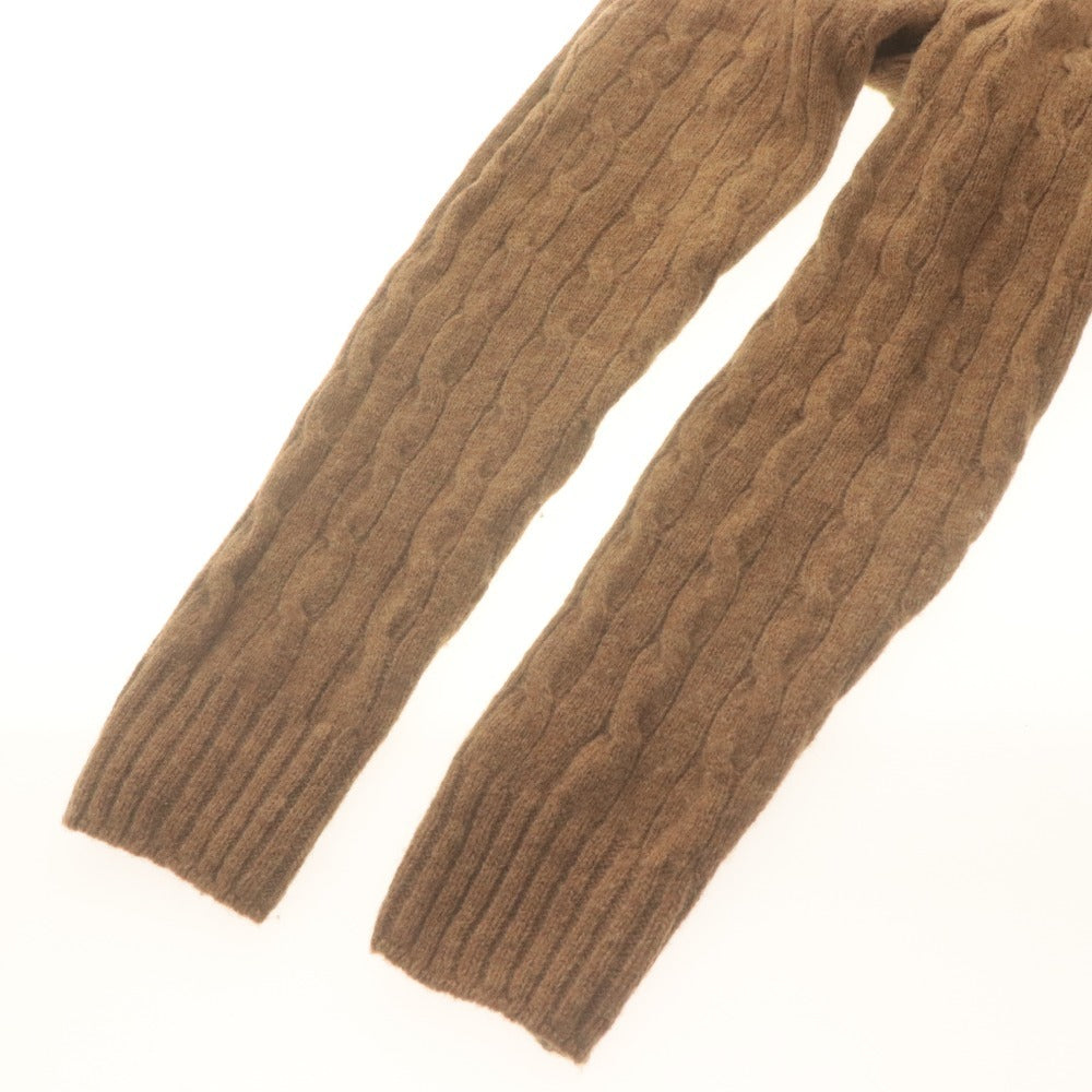 ■ Altea Sweater Long Sleeve Top Knit Wool Made in Italy Slim fit Men's S Brown