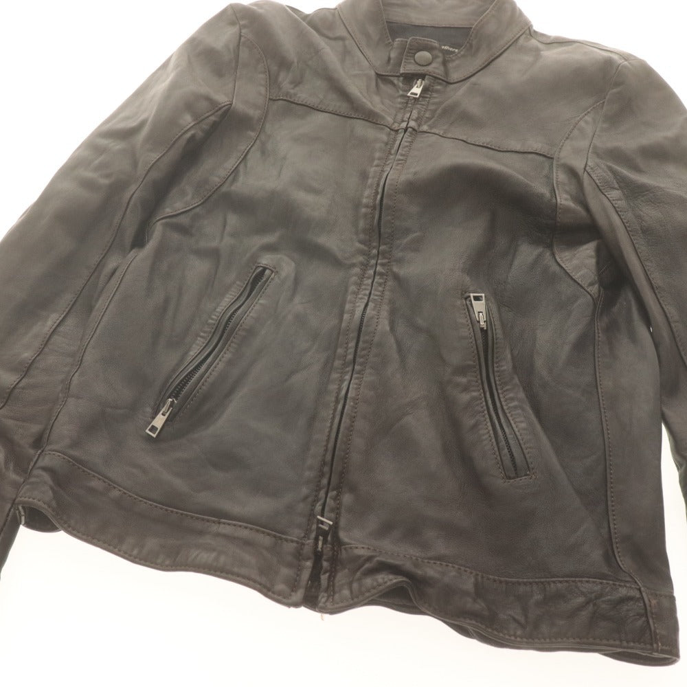 ■ Street Leathers ストリート レザーズ ライダースジャケット 長袖 アウター レザー メンズ S ブラウン