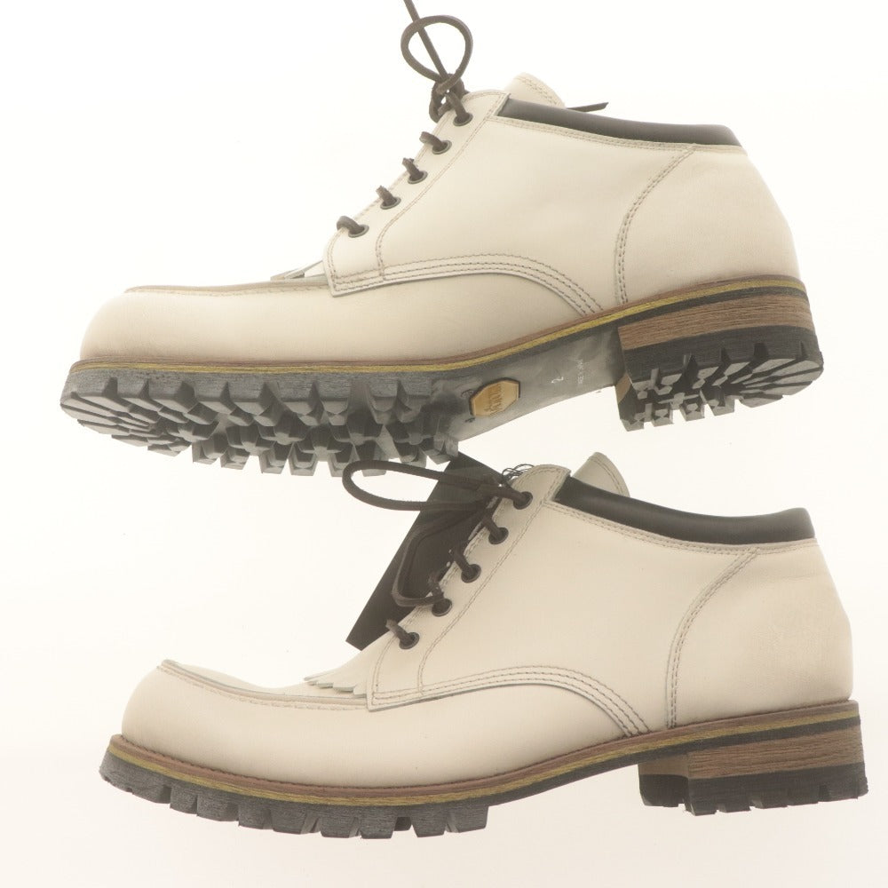 ■ Glamb Walder Boots Shoes GB12WT AC34 Men's Shoes 26.5 White, Unused with Box
