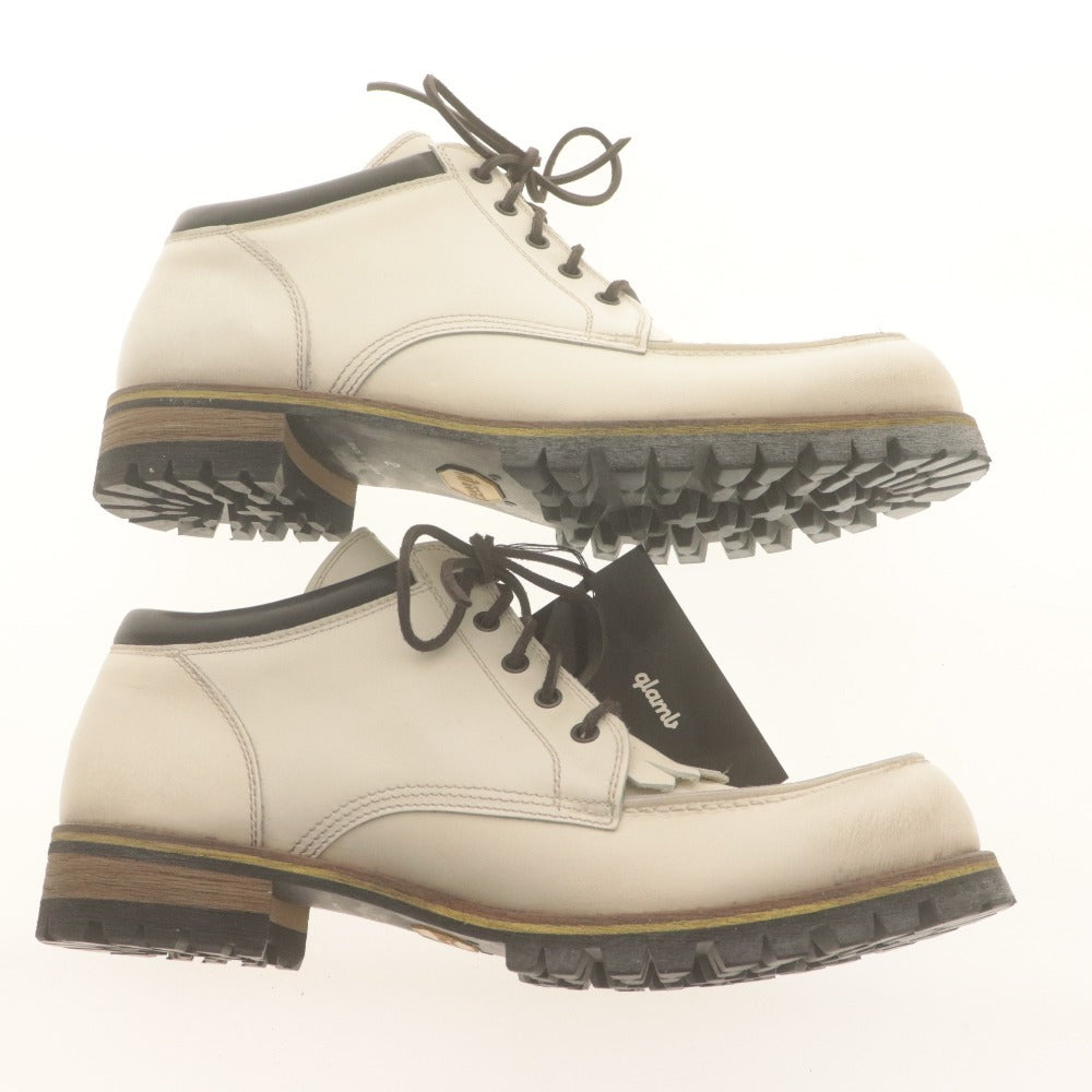 ■ Glamb Walder Boots Shoes GB12WT AC34 Men's Shoes 26.5 White, Unused with Box