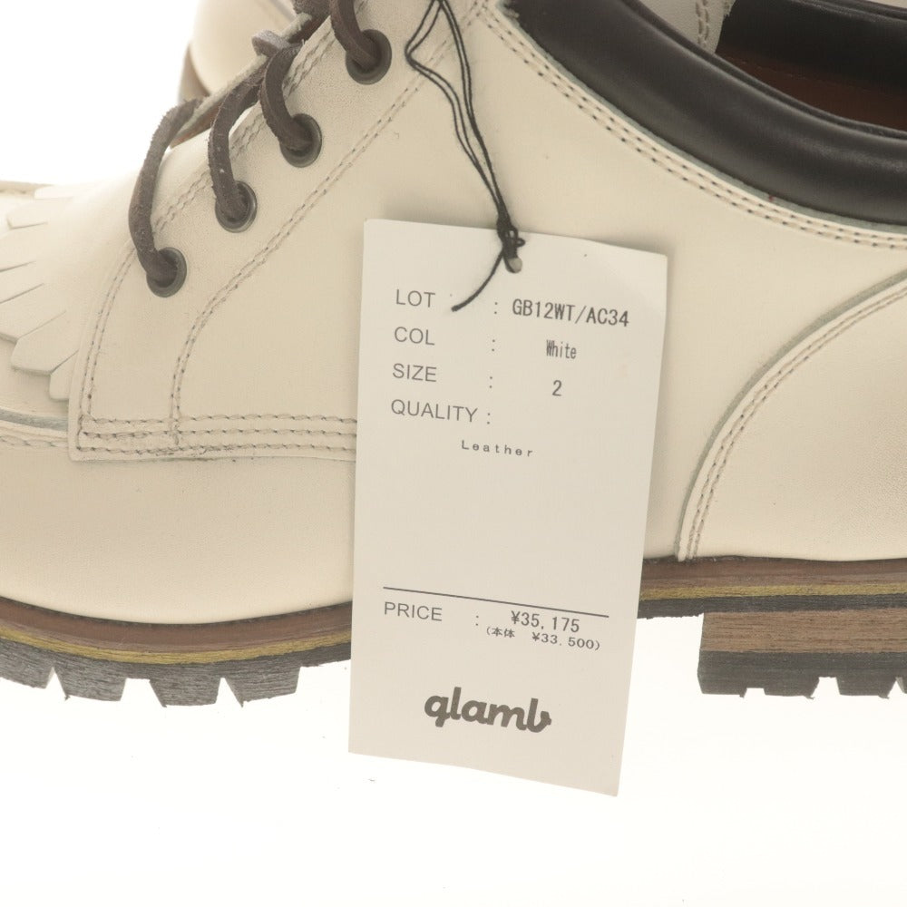 ■ Glamb Walder Boots Shoes GB12WT AC34 Men's Shoes 26.5 White, Unused with Box