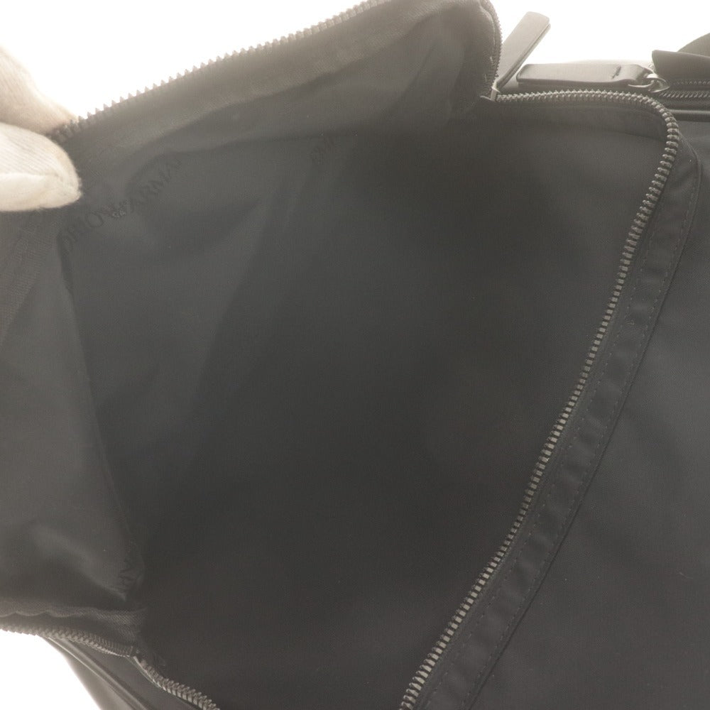 ■ EMPORIO ARMANI Backpack Rucksack Bag Men's Black With Tags Unused