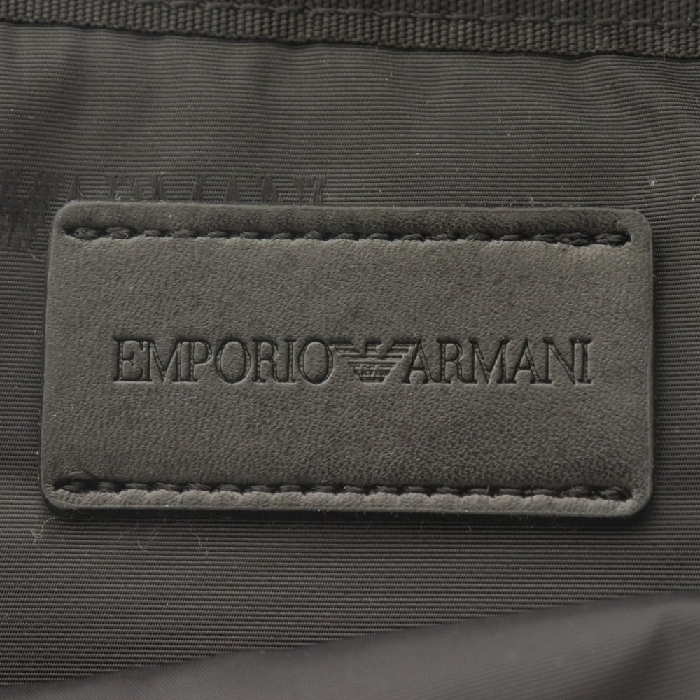 ■ EMPORIO ARMANI Backpack Rucksack Bag Men's Black With Tags Unused