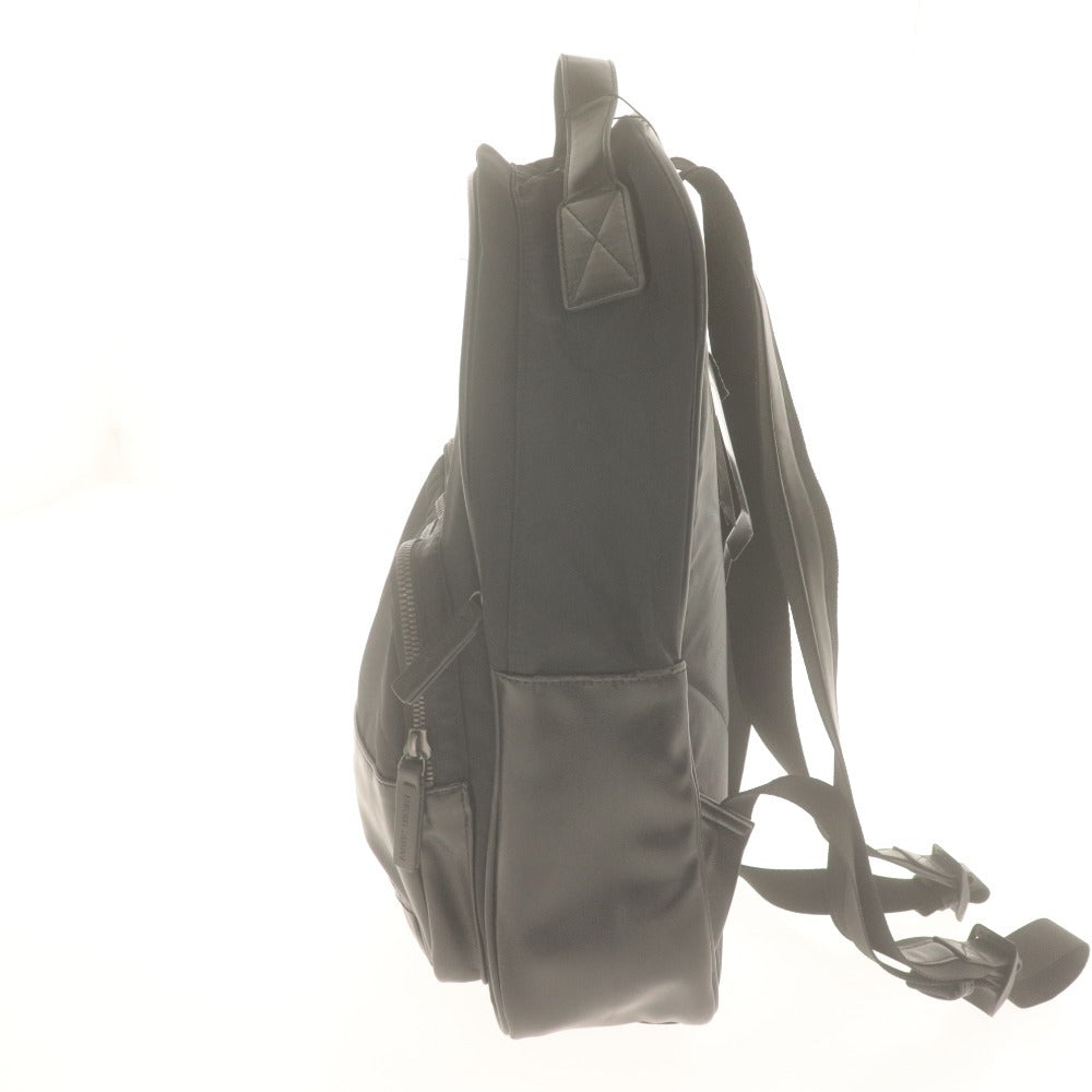 ■ EMPORIO ARMANI Backpack Rucksack Bag Men's Black With Tags Unused