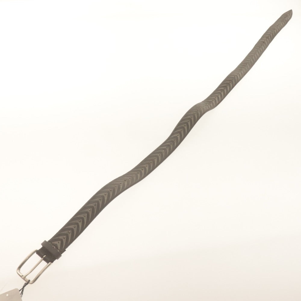 ■ SERGIO GAVAZZENI Belt Leather Men's 90 Dark Brown New with Tags