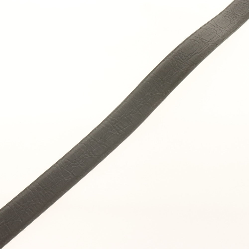 ■ MACKINTOSH LONDON マッキントッシュ ロンドン ベルト カーフレザー 柄 メンズ 100 ブラック