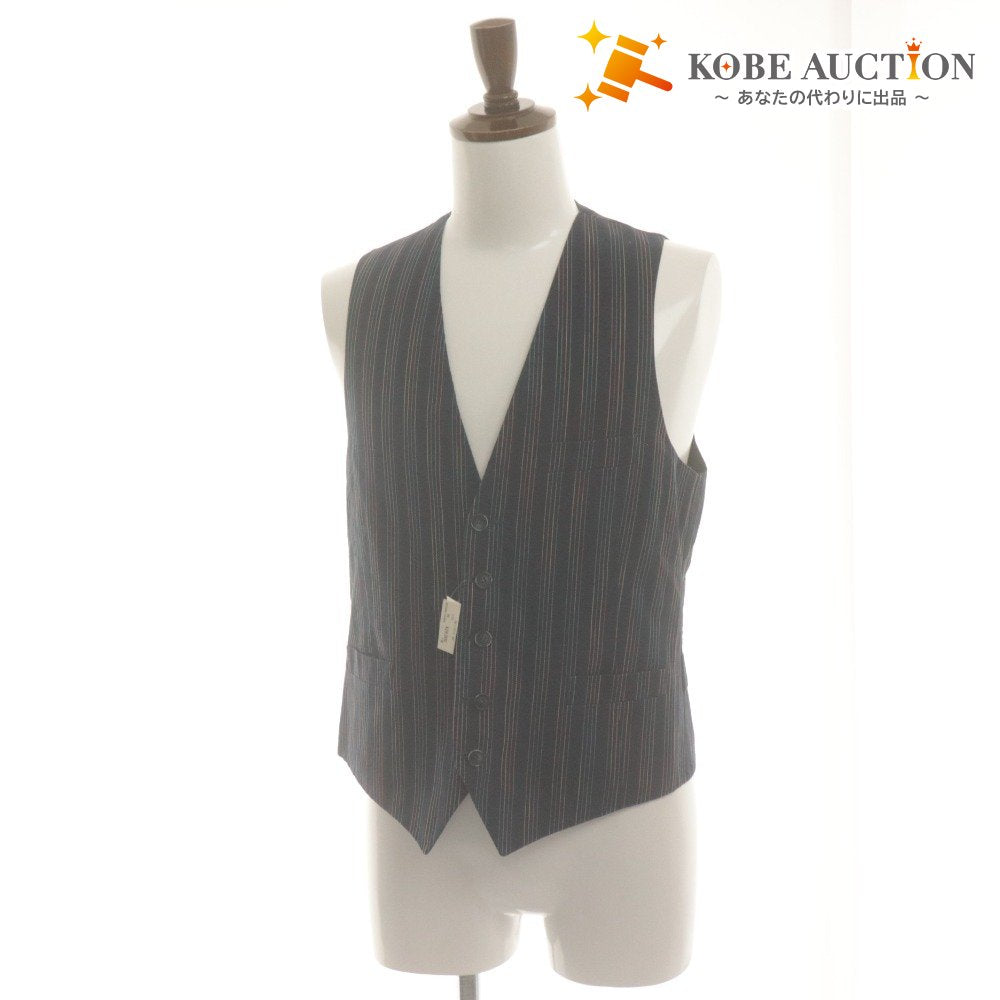 ■ giannetto Vest Top Cotton Made in Italy Men's 46 Navy New with Tags