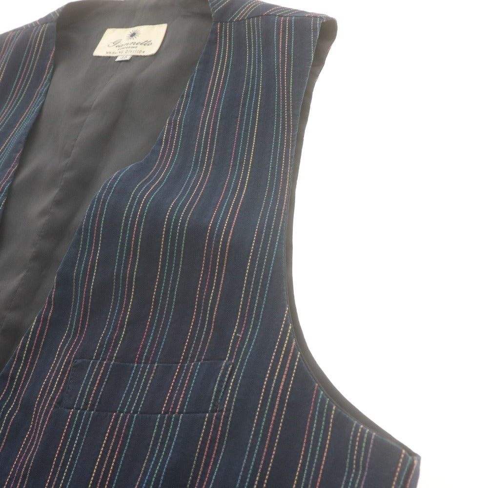 ■ giannetto Vest Top Cotton Made in Italy Men's 46 Navy New with Tags