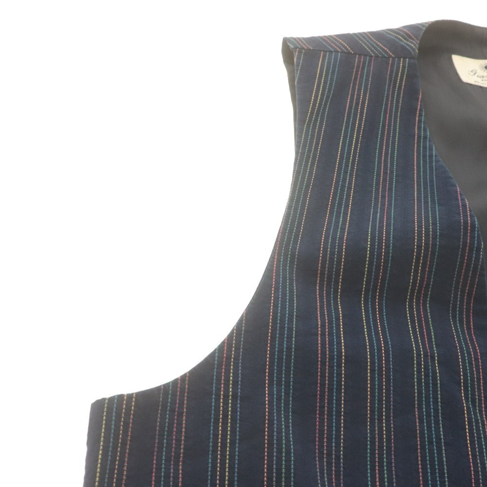 ■ giannetto Vest Top Cotton Made in Italy Men's 46 Navy New with Tags