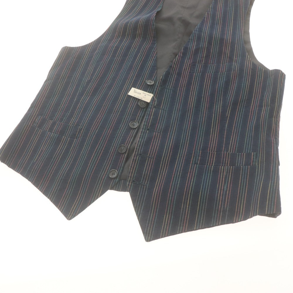 ■ giannetto Vest Top Cotton Made in Italy Men's 46 Navy New with Tags
