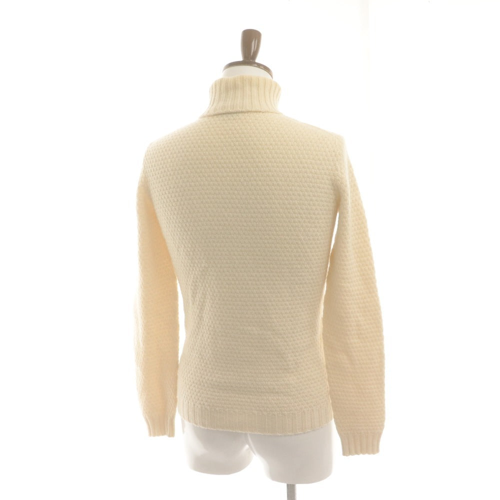 ■ drumohr Drumohr Sweater Long Sleeve Top Knit Turtleneck Made in Italy Men's 46 White