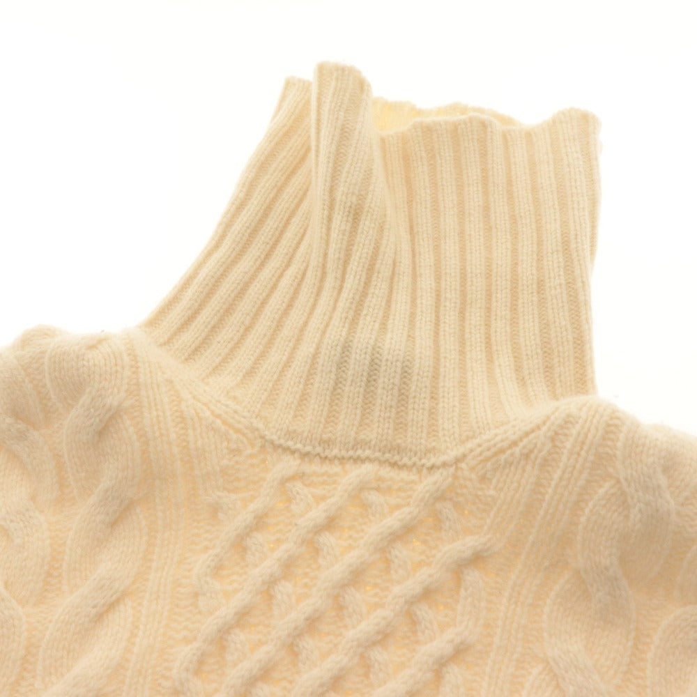 ■ drumohr Drumohr Sweater Long Sleeve Top Knit Turtleneck Made in Italy Men's 46 White