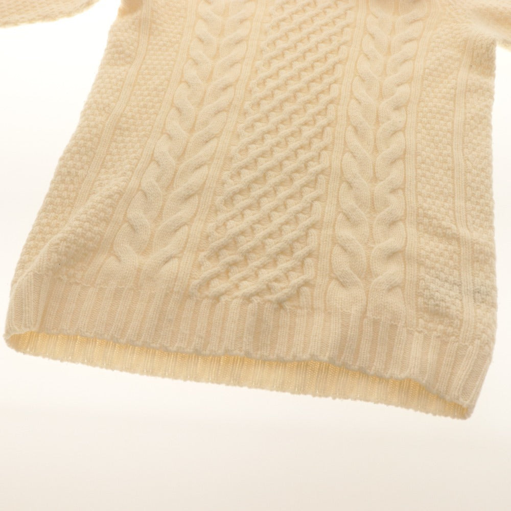 ■ drumohr Drumohr Sweater Long Sleeve Top Knit Turtleneck Made in Italy Men's 46 White