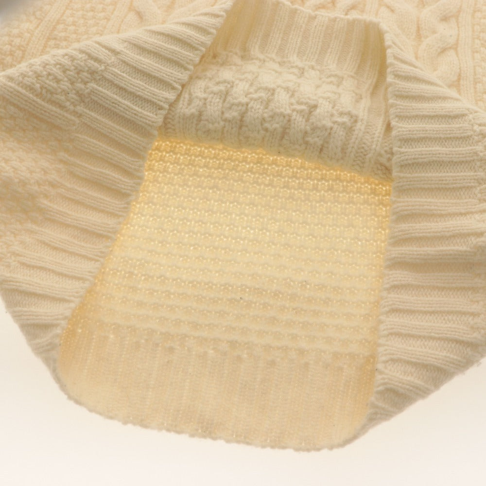 ■ drumohr Drumohr Sweater Long Sleeve Top Knit Turtleneck Made in Italy Men's 46 White