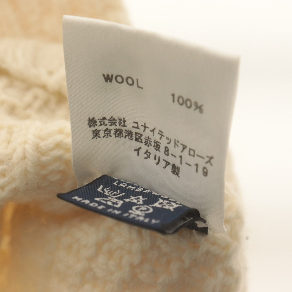 ■ drumohr Drumohr Sweater Long Sleeve Top Knit Turtleneck Made in Italy Men's 46 White