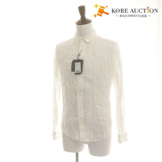 ■ 5351 POUR LES HOMMES 5351 Les Hommes Shirt Long Sleeve Tops Linen Men's 2 White With Tag Unused