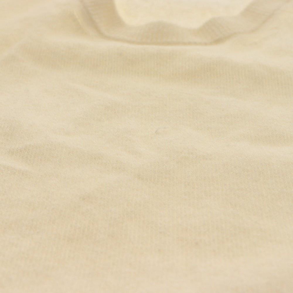 ■ drumohr Drumohr Sweater Long Sleeve Top Knit Lightweight Linen Blend Made in Italy Men's 46 White