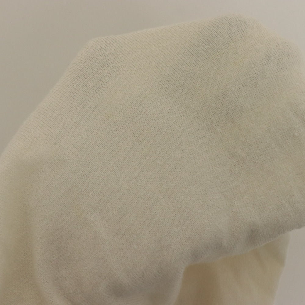 ■ drumohr Drumohr Sweater Long Sleeve Top Knit Lightweight Linen Blend Made in Italy Men's 46 White