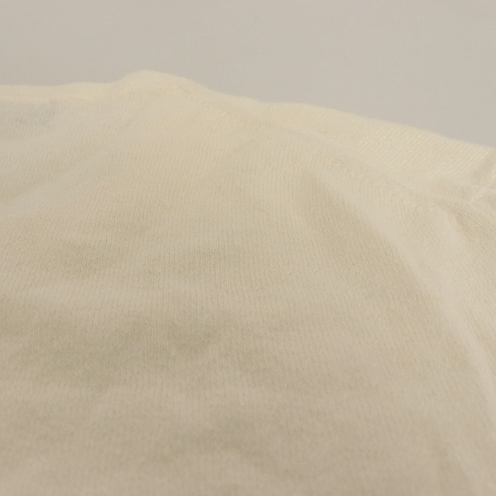 ■ drumohr Drumohr Sweater Long Sleeve Top Knit Lightweight Linen Blend Made in Italy Men's 46 White