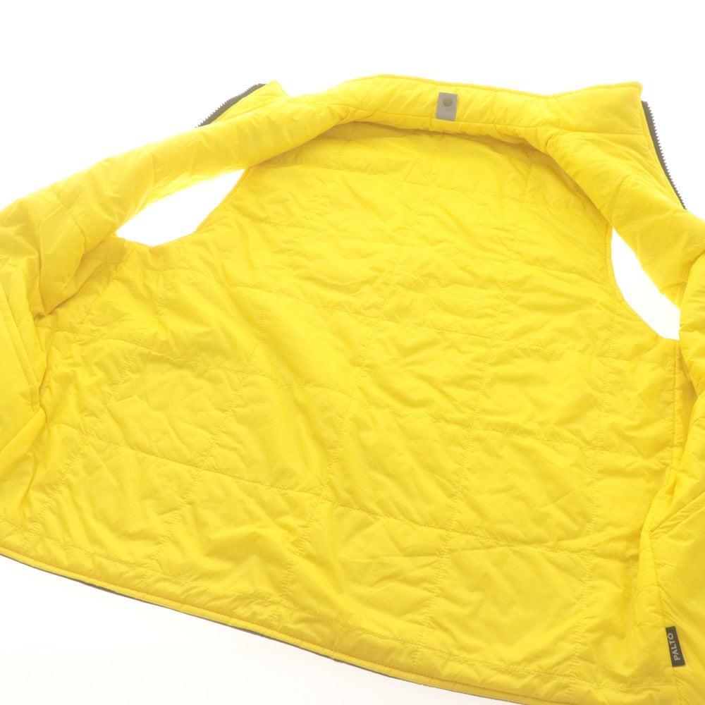 ■ PALTO Down Vest Outer Vannino Nylon Reversible Men's 48 Khaki Yellow