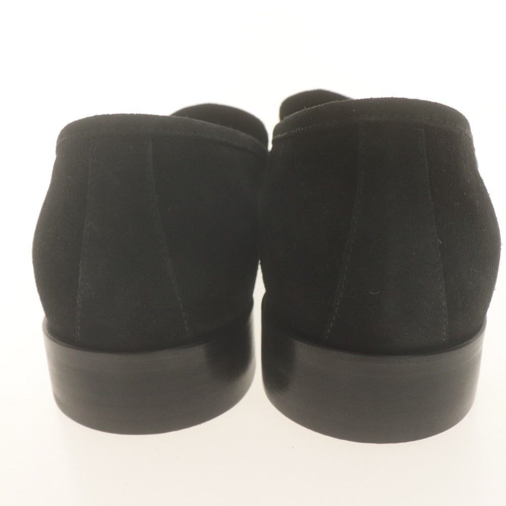 ■ Baldinini Loafers Slip-ons Shoes Suede Leather Men's 42 (approx. 26.5-27.0cm) Black With Accessories Unused