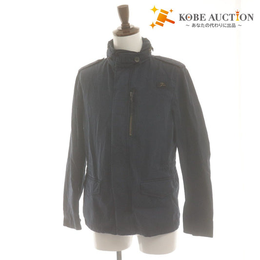 ■ Fay Jacket Long Sleeve Outer Cotton Hood Men's S Navy Buttoned