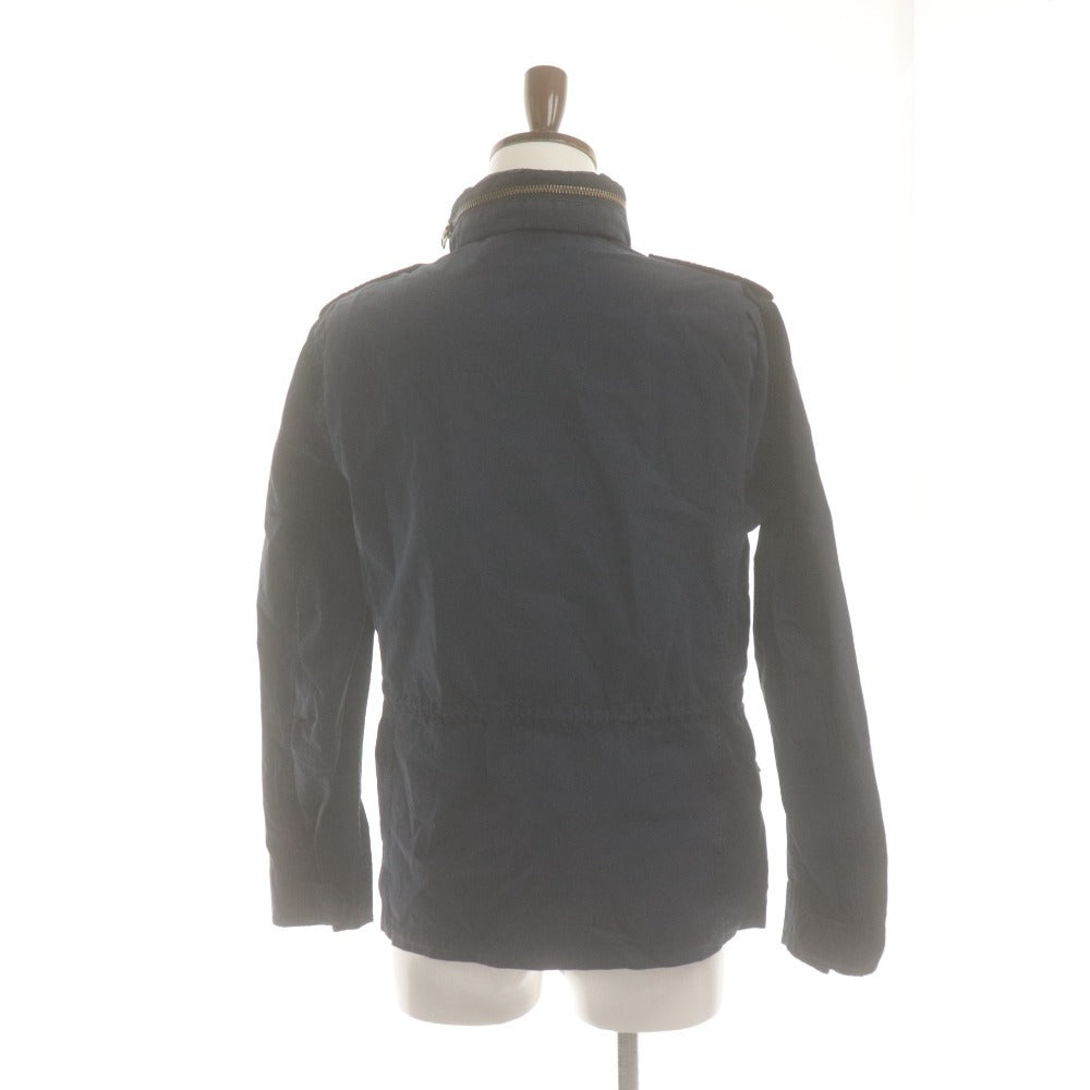 ■ Fay Jacket Long Sleeve Outer Cotton Hood Men's S Navy Buttoned
